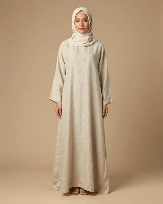Gamis Noura Linen Blend