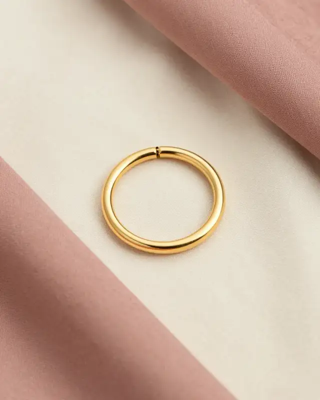 Scarf Ring Soft Gold