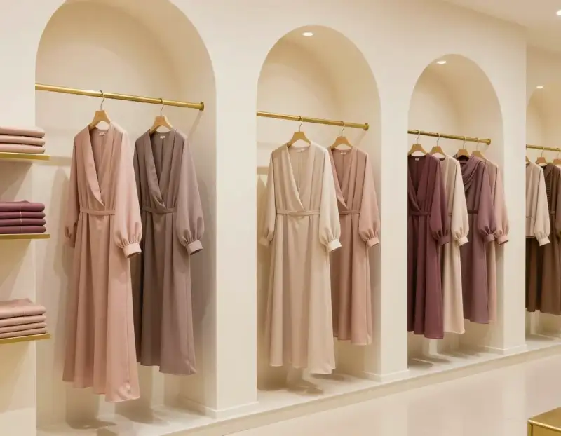 Ilustrasi AI · Showroom Zahra Modest Fashion