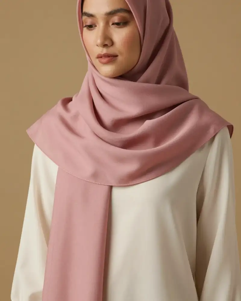 Ilustrasi AI · Hijab premium Zahra
